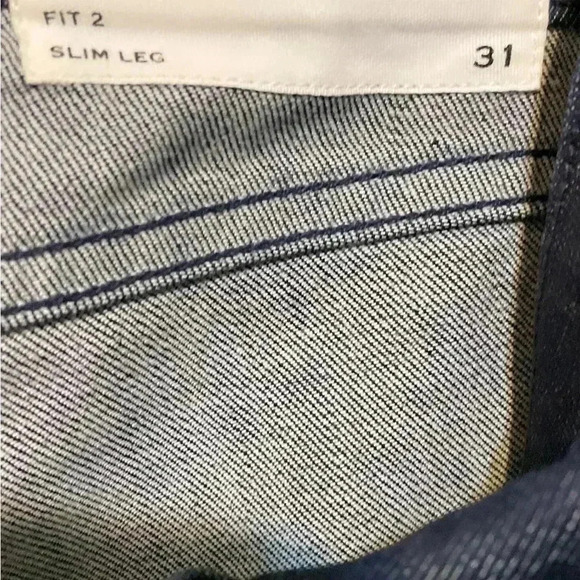 Rag and bone 5 pckt button Slim Fit Dark Indigo Authentic Stretch denim Jean  31 - Picture 4 of 6
